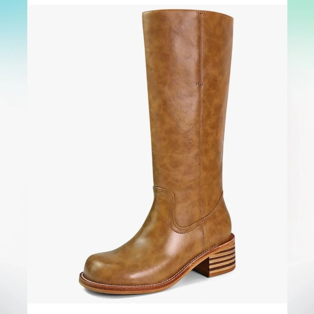 NWT Block Heel Knee High Boots, Wide Width, Wide Calf - Picture 2 of 6